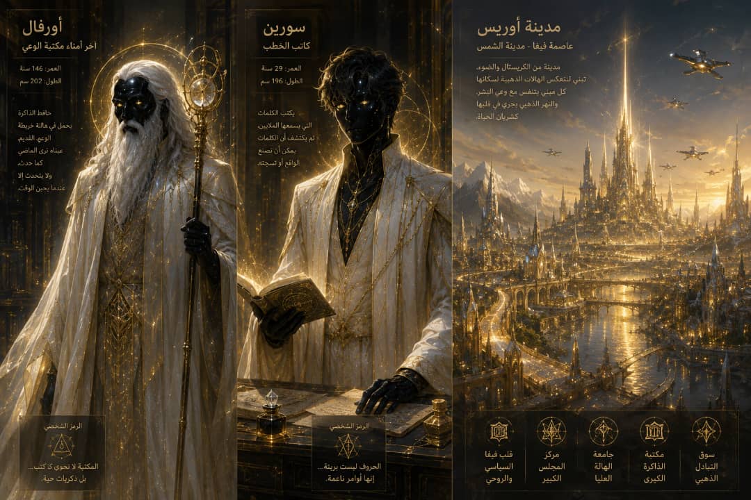 Keepers of the Library of Awareness and Auris, capital of Vega